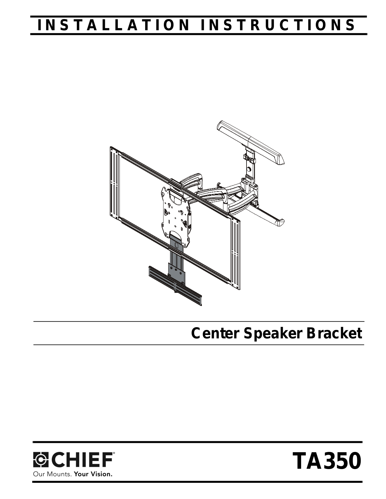 CHIEF TA350 User Manual