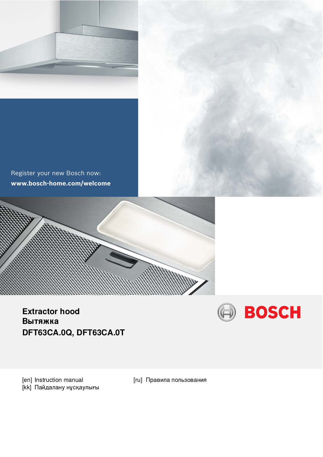 Bosch DFT63CA60Q, DFT63CA50Q, DFT63CA20Q Instruction manual