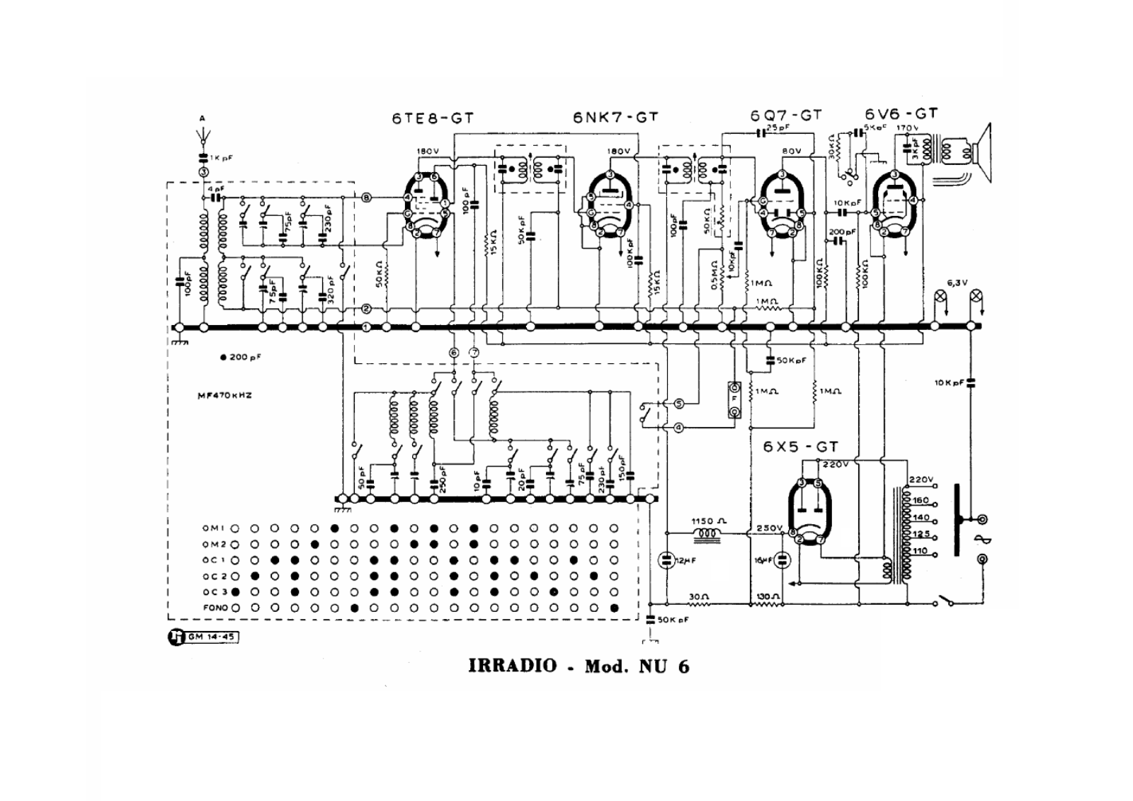 Irradio nu6 schematic