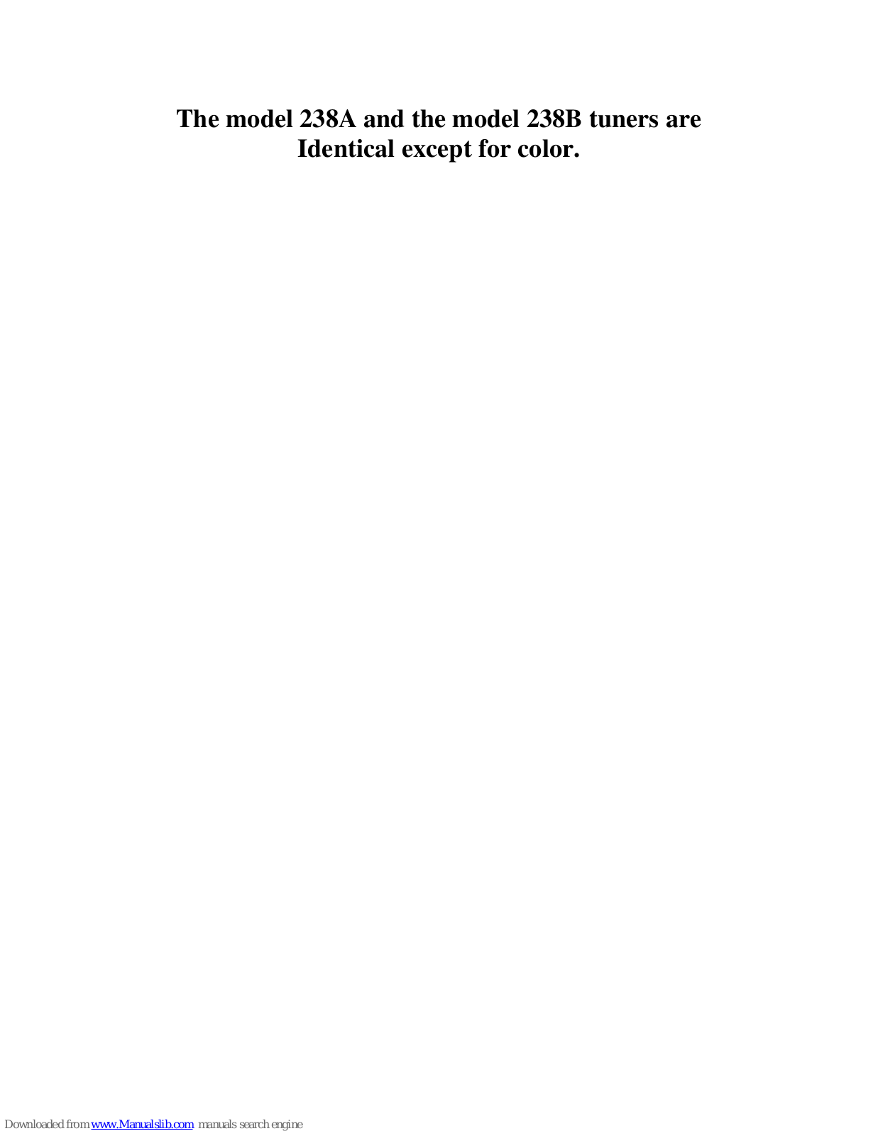 Ten-Tec 238A Operator's Manual - ManualMachine.com
