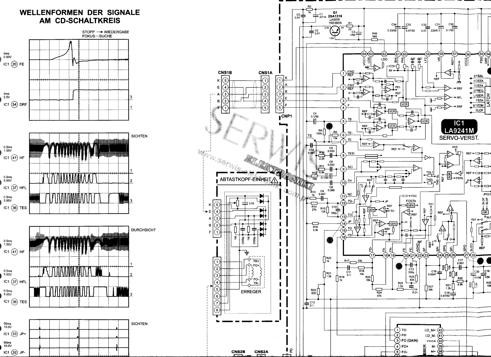 sharp CD C611H Schematic