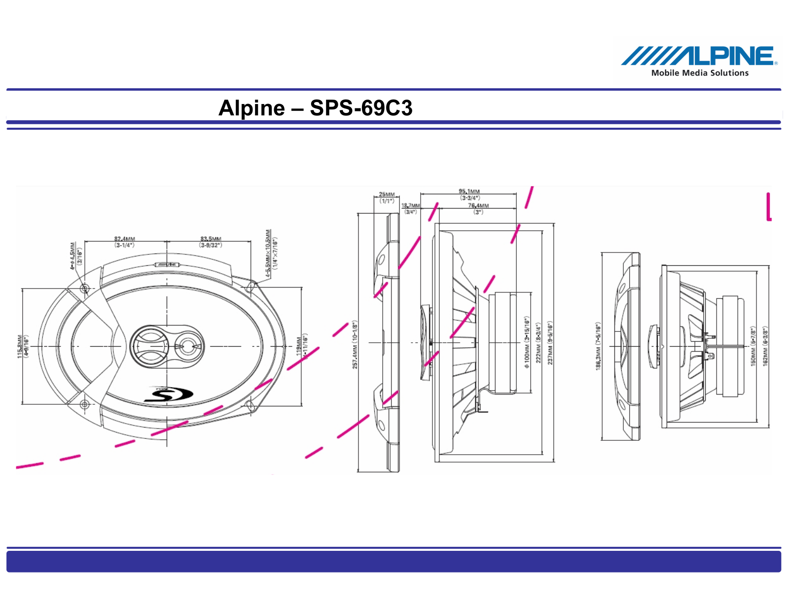 Alpine SPS-69C3 User Manual