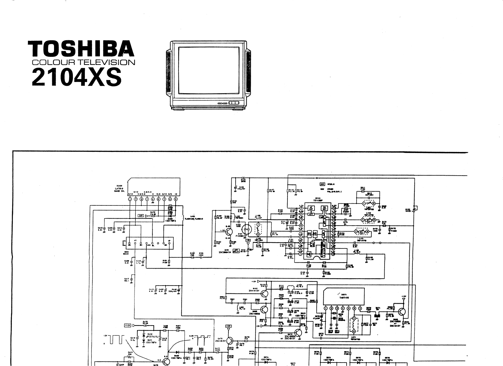 Toshiba 2104XS Cirquit Diagram