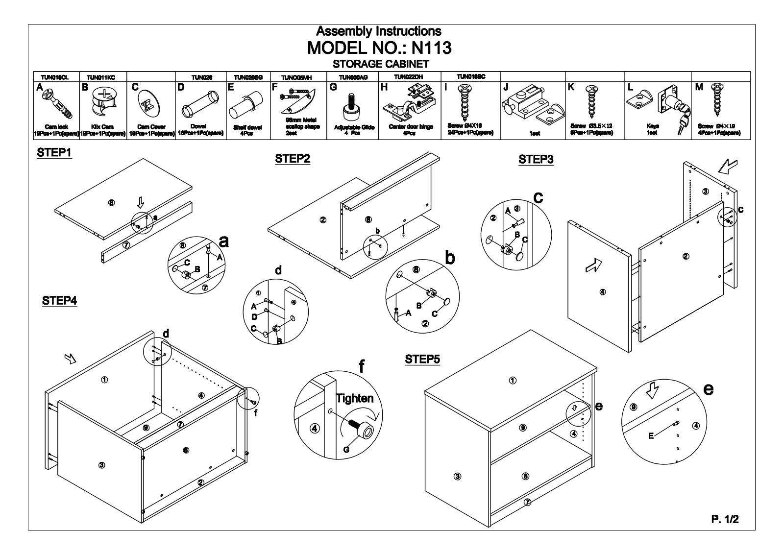 Boss N113M Assembly Guide