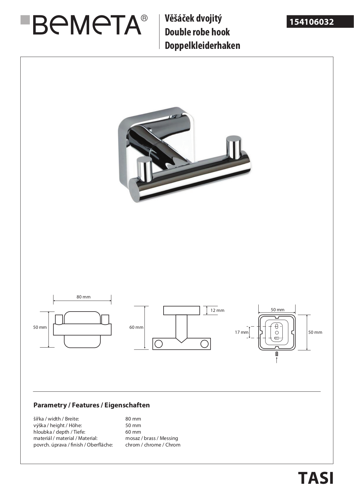 Bemeta Tasi 154106032 User guide