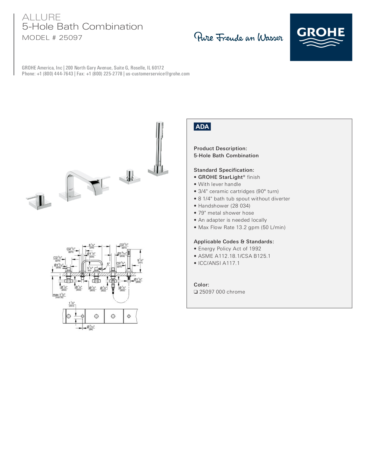 GROHE GRH4061 Specifications - ManualMachine.com
