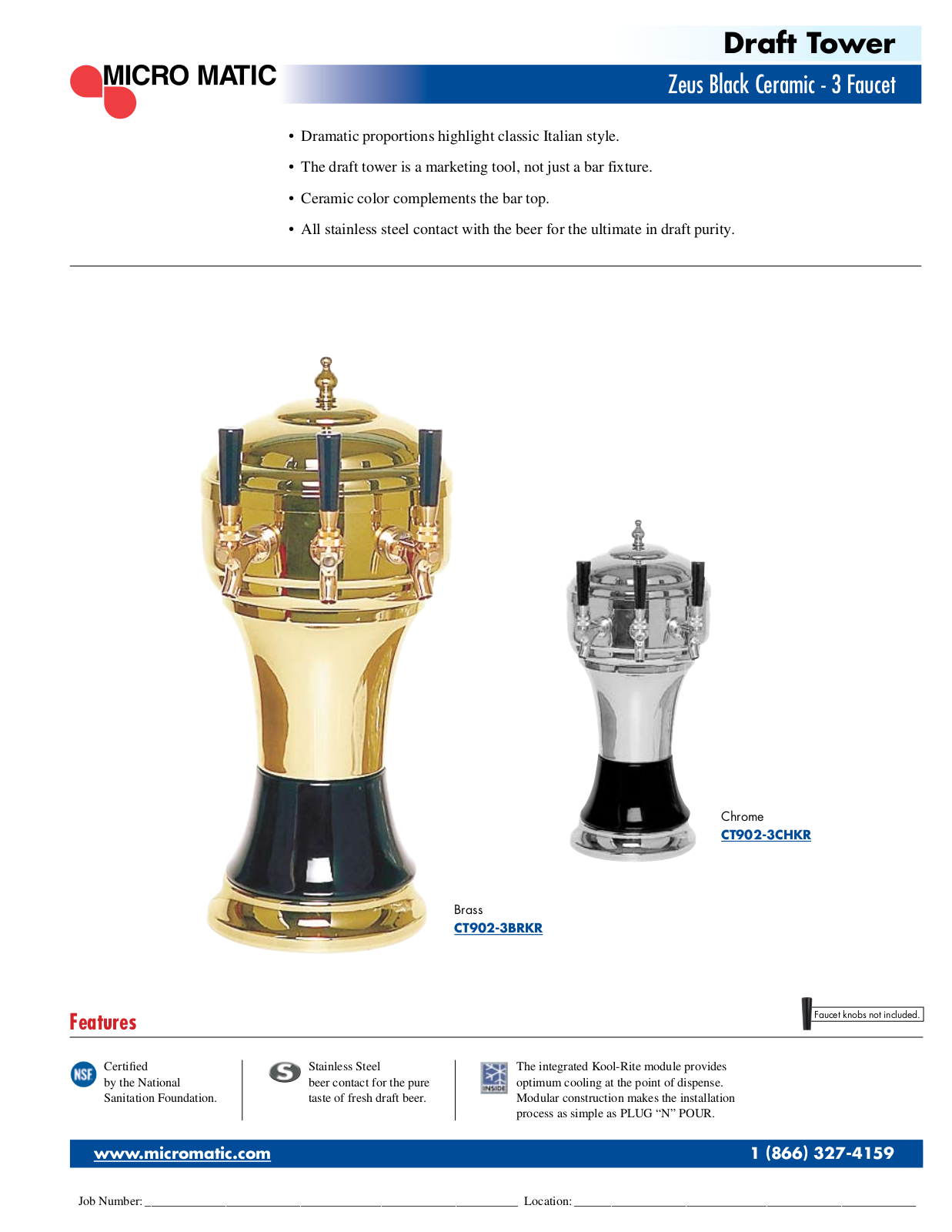 Micro Matic CT902-3BRKR User Manual