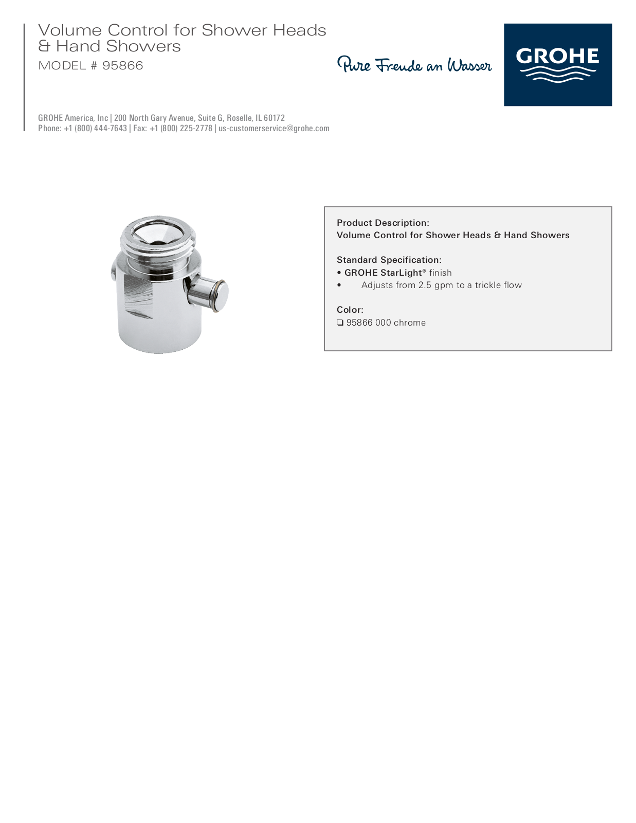 GROHE GRH4938 specifications - ManualMachine.com
