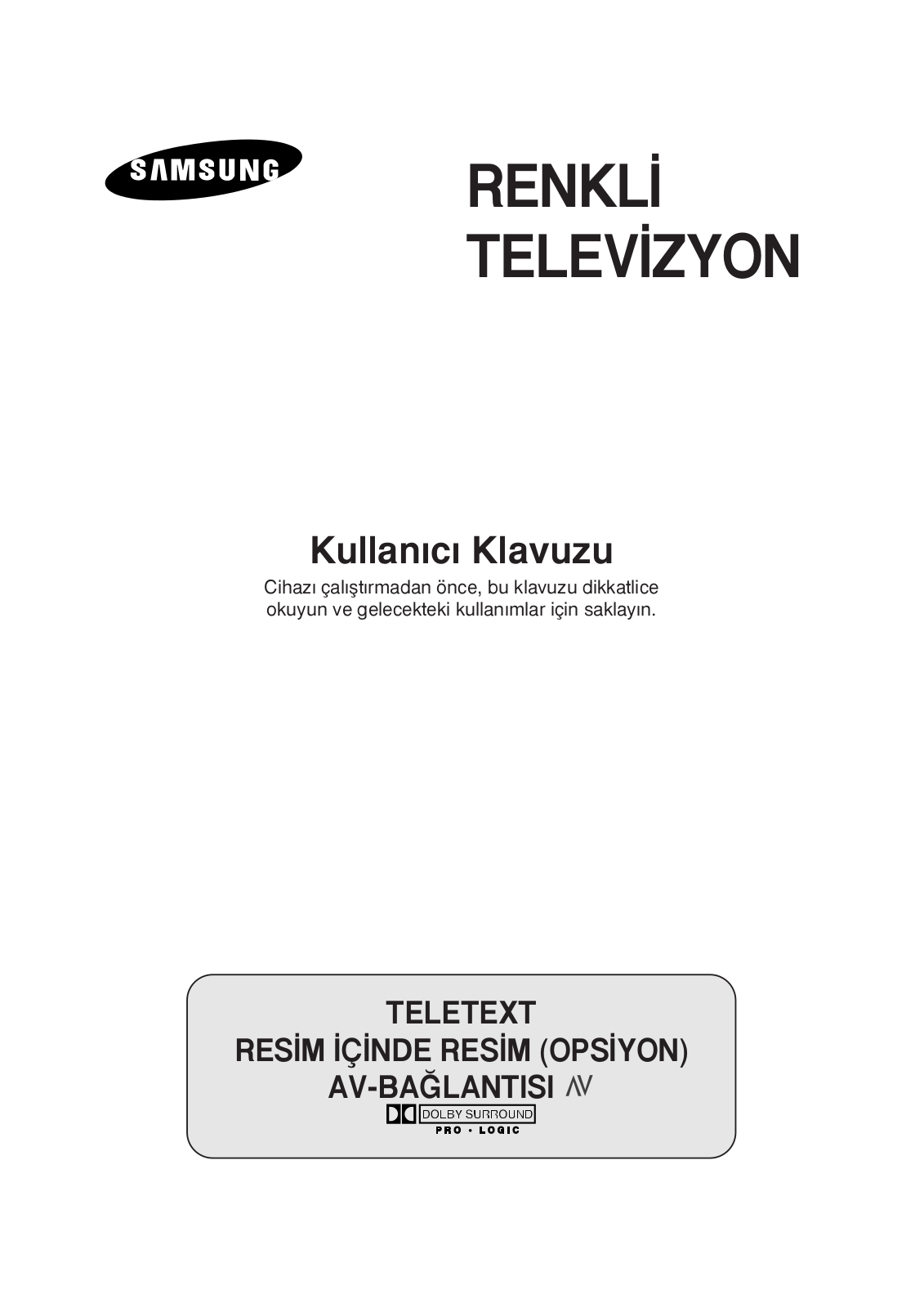 Samsung CS-34Z6HF User Manual