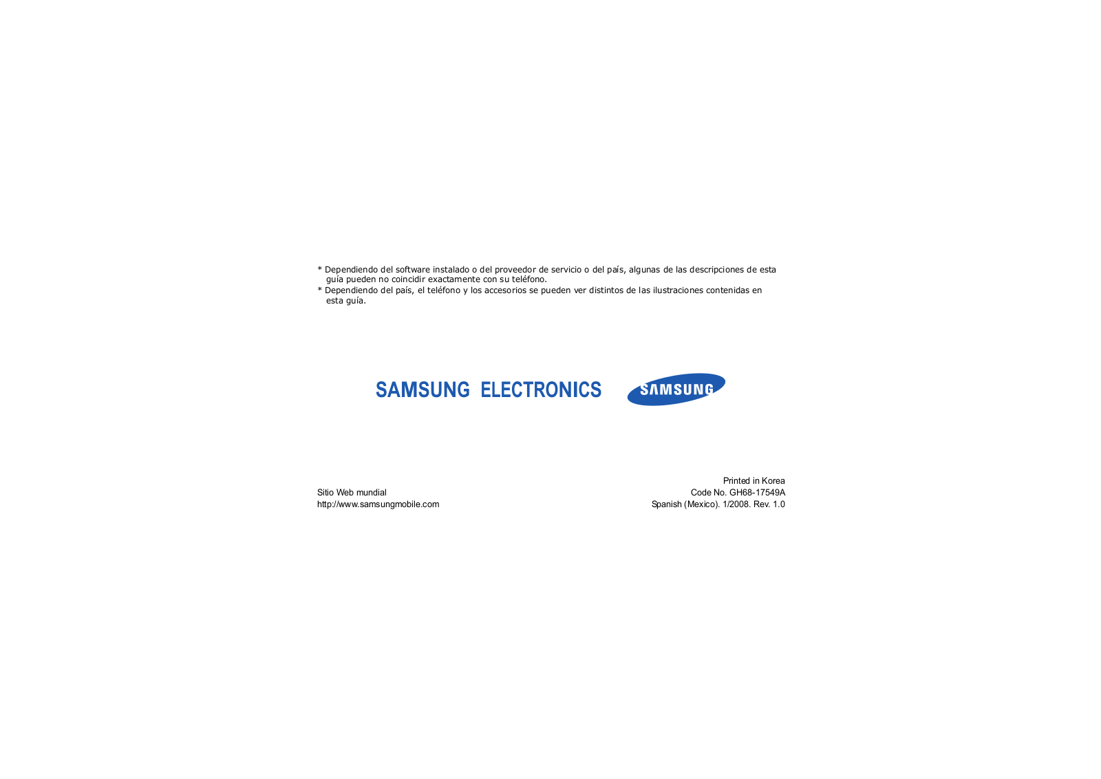 Samsung SGH-A736 User Manual