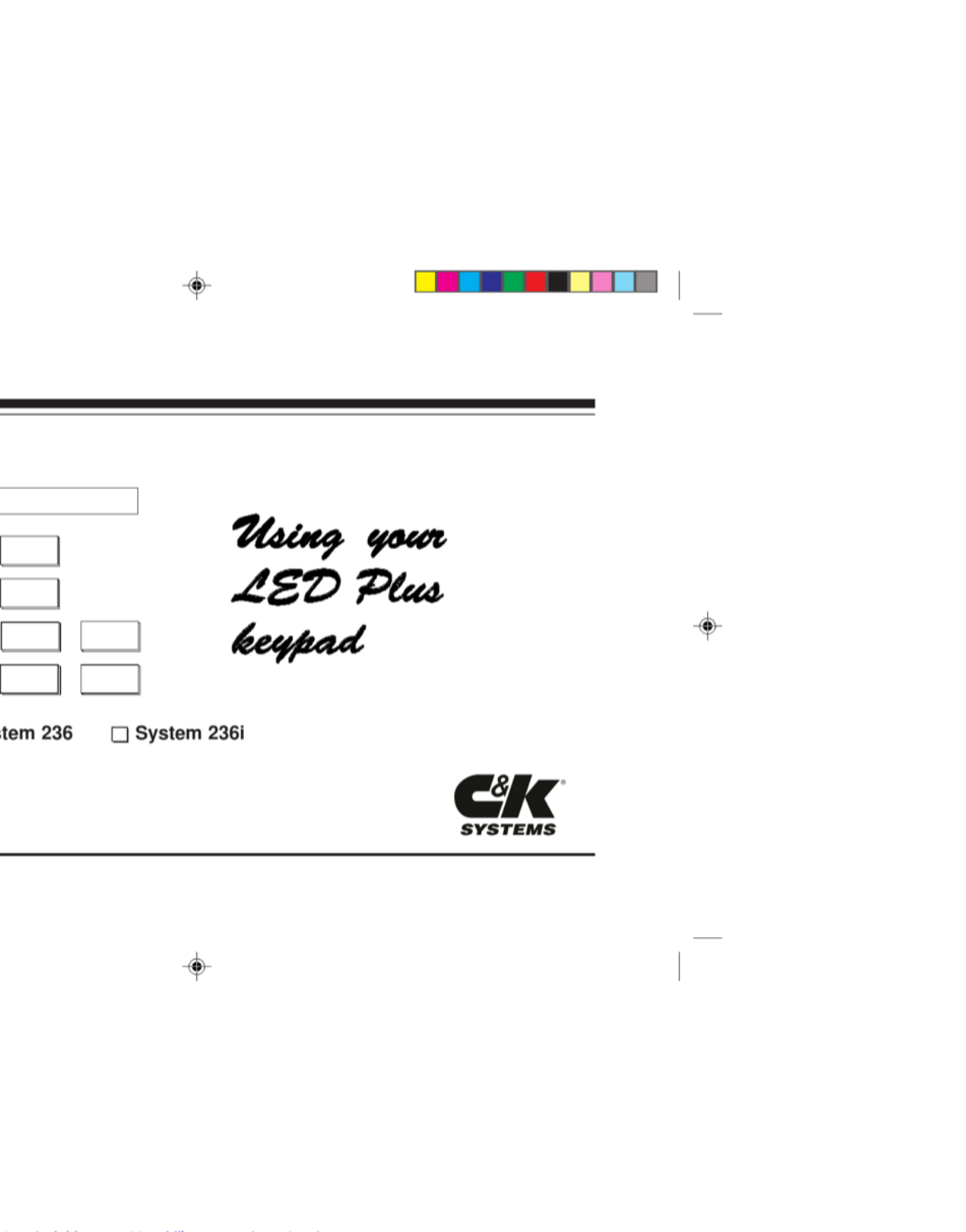 C&K systems System 236, System 236i User Manual