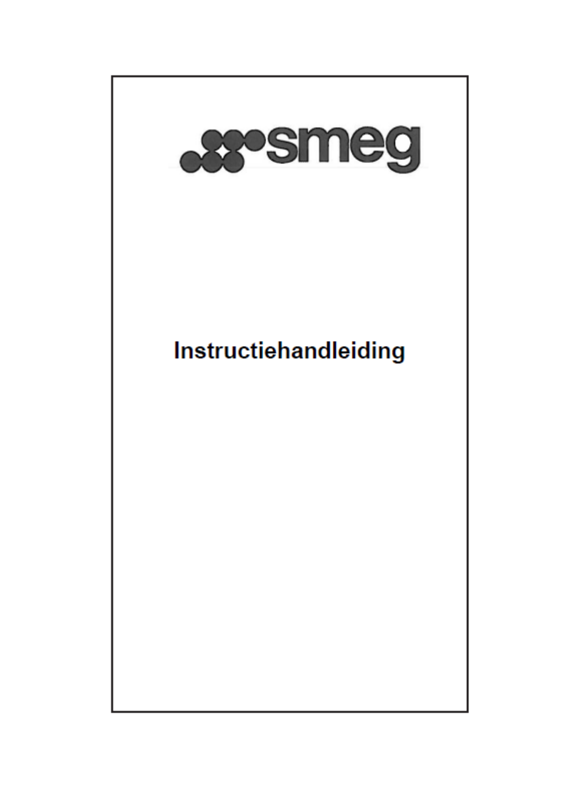 Smeg KSVV90NRA User manual