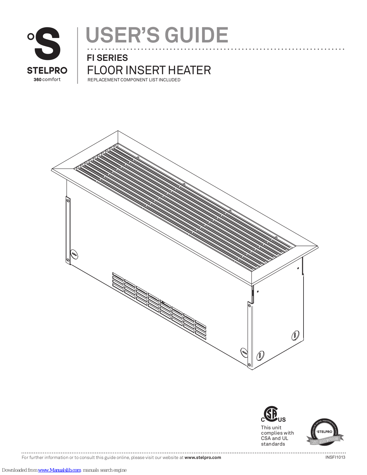 Stelpro FI605, FI907, FI1210, FI1512, FI1815 User Manual - ManualMachine.com