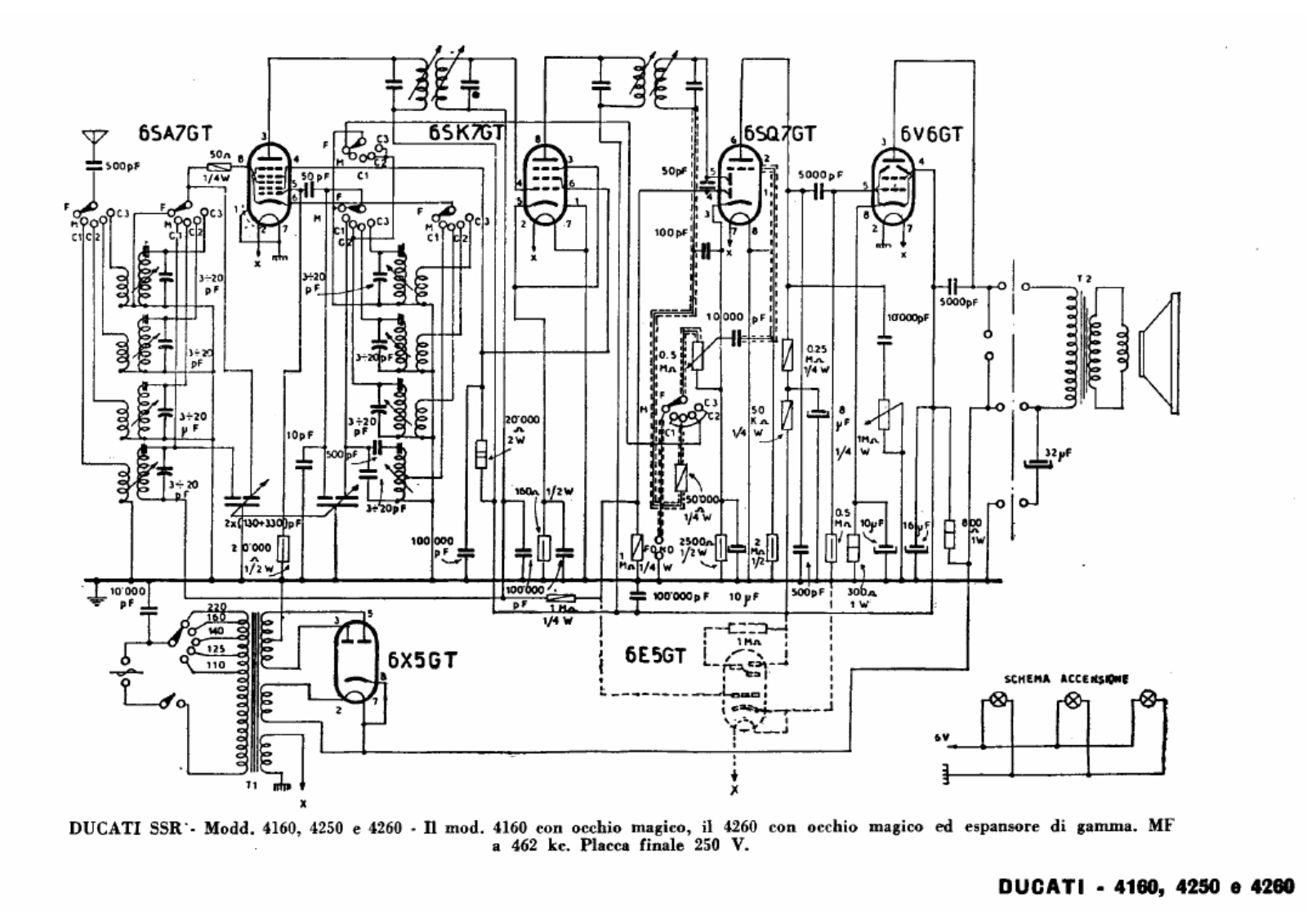 Ducati 416042504260 schematic