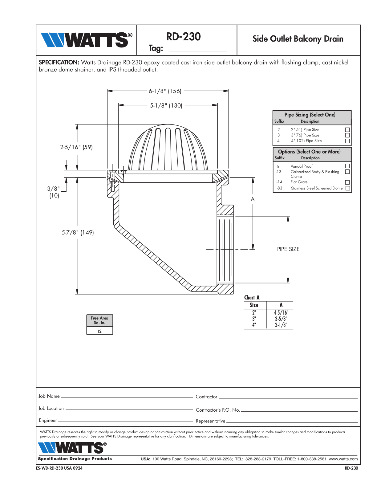 Watts RD-230 User Manual