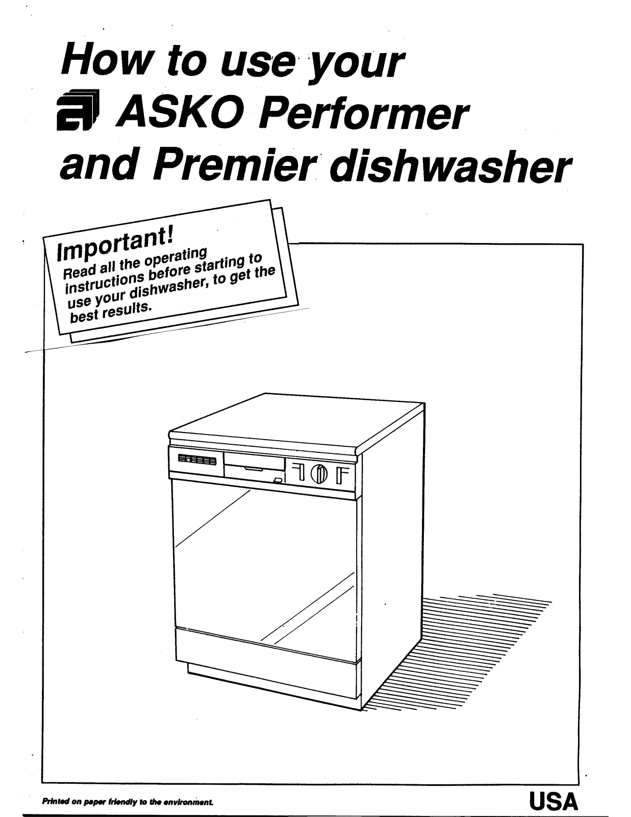 Asko 1303 User Manual