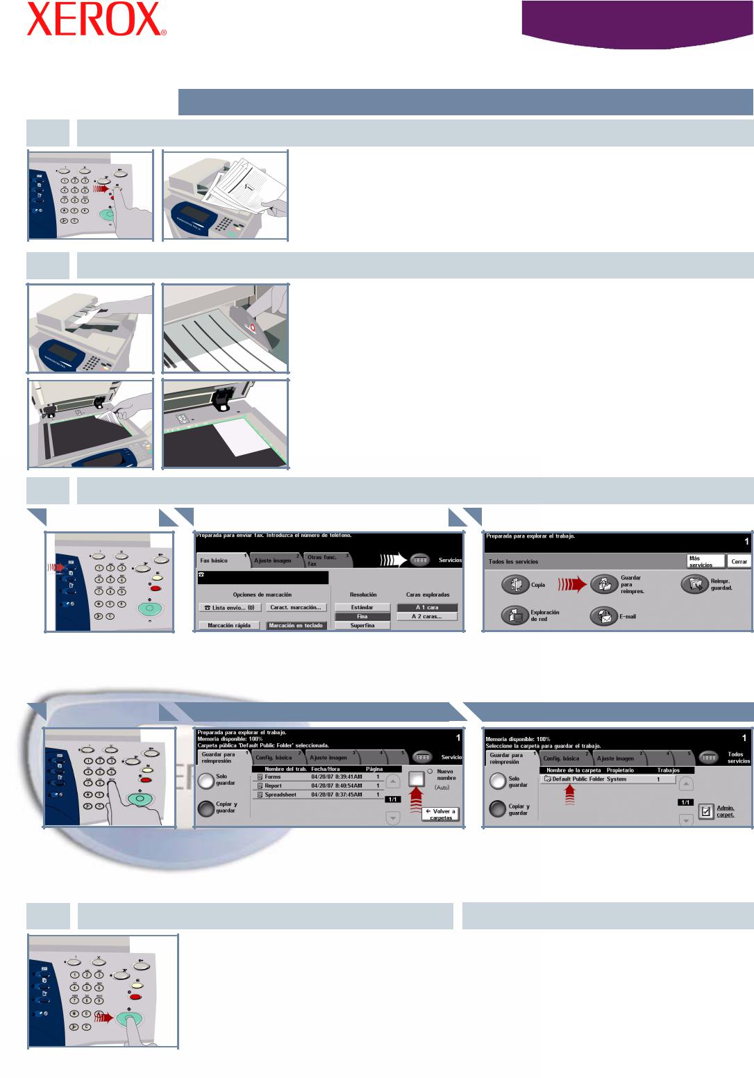 Xerox WORKCENTRE 5150, WORKCENTRE 5632, WORKCENTRE 5638, WORKCENTRE 5665, WORKCENTRE 5655 QUICK USE GUIDE