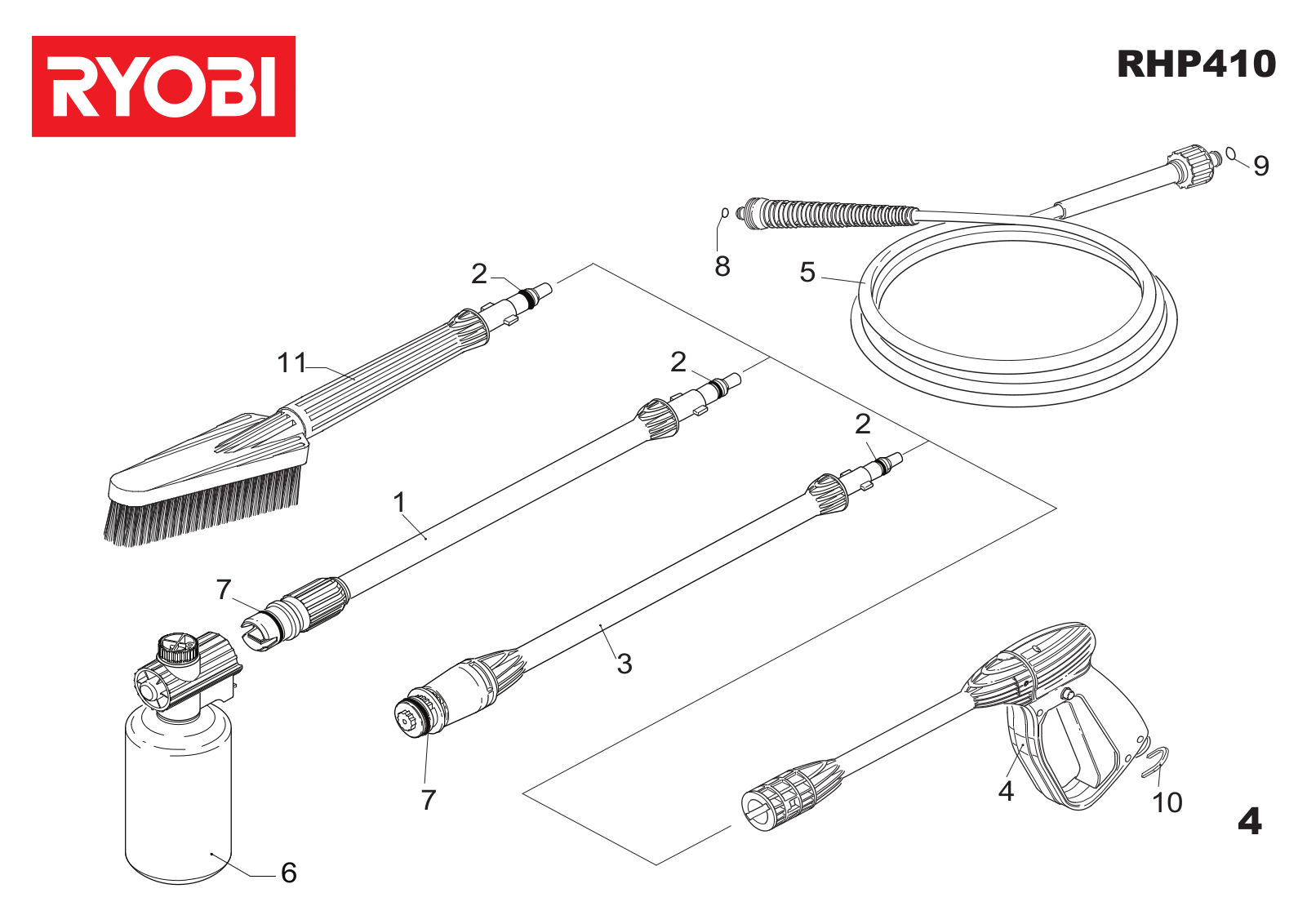 Ryobi RHP410 User Manual