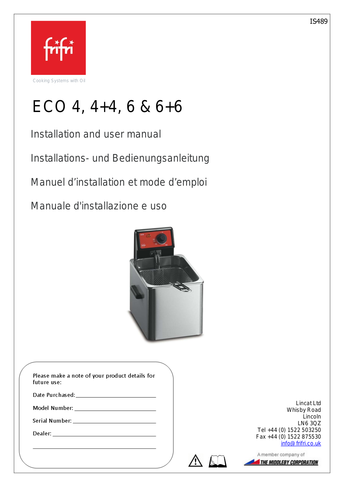 Frifri Eco 4, Eco 6 User Manual