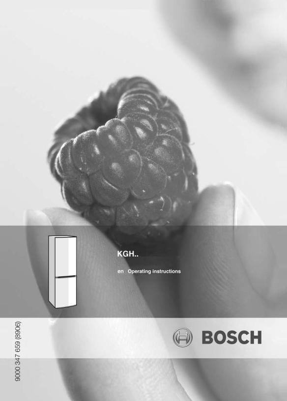 Bosch KGH39V03GB, KGH39X04GB, KGH36X50GB, KGH36X51GB, KGH36X13GB Manual