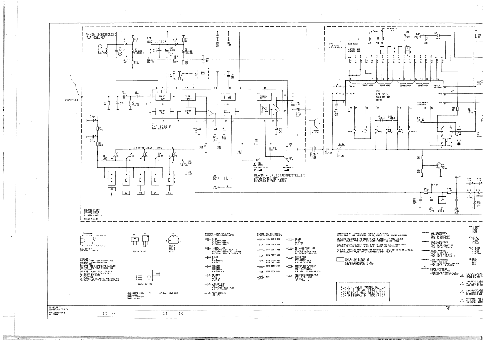 Grundig Sonoclock-700 Schematic