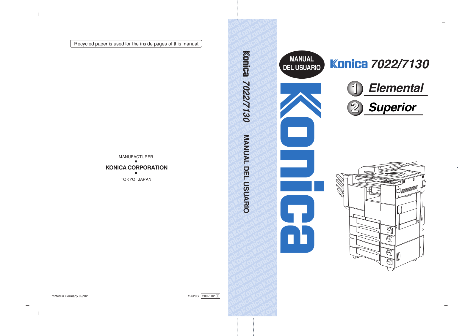 Konica minolta 7022, 7130 User Manual