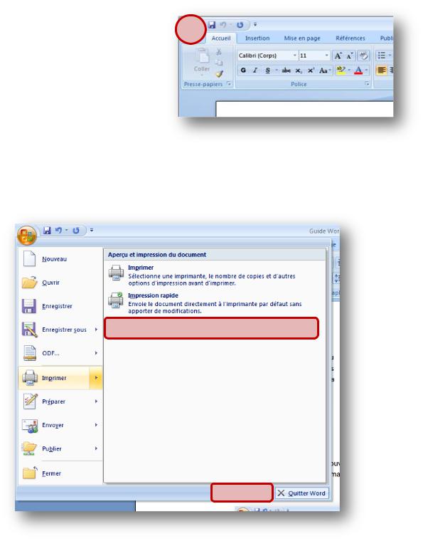 MICROSOFT Office 2007, Word 2007 User Manual