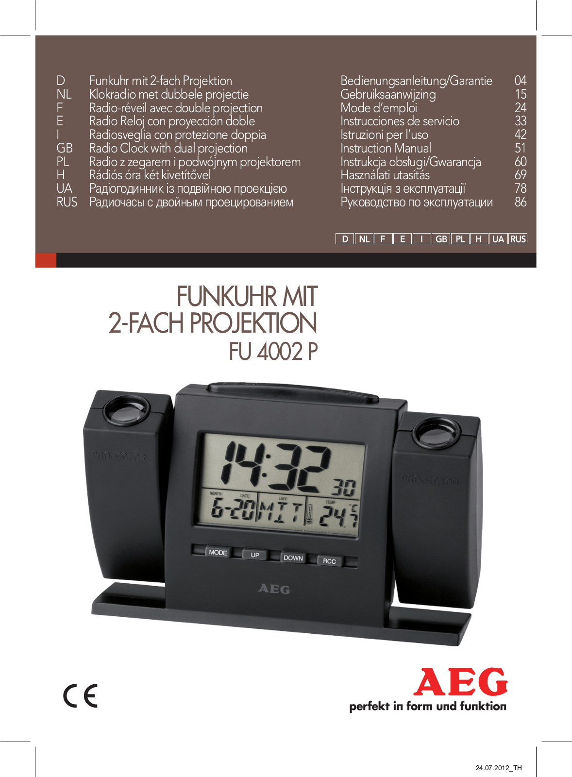 AEG FU 4002 P User Manual