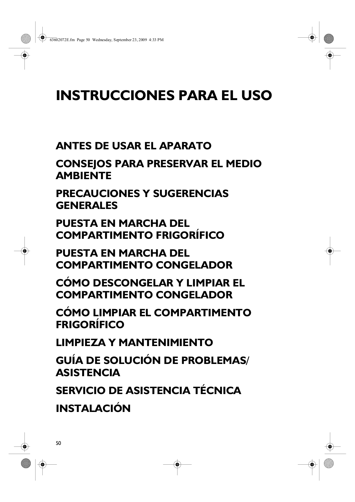 Whirlpool DPA 33 INSTRUCTION FOR USE