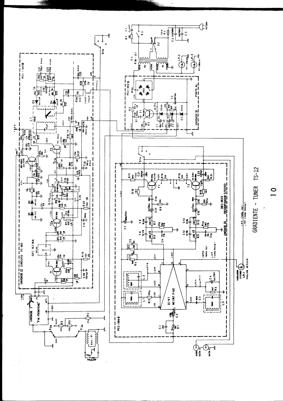 Gradiente TS12 Schematic