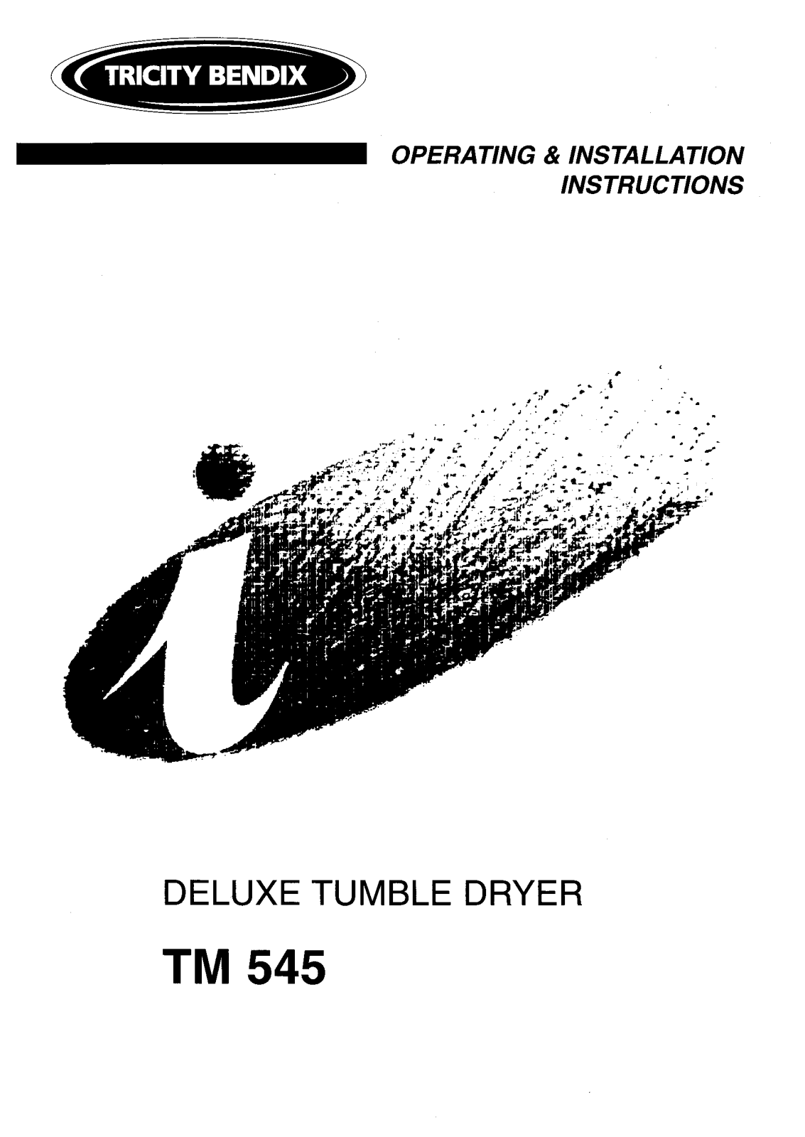 Tricity Bendix TM545 Operating Instruction