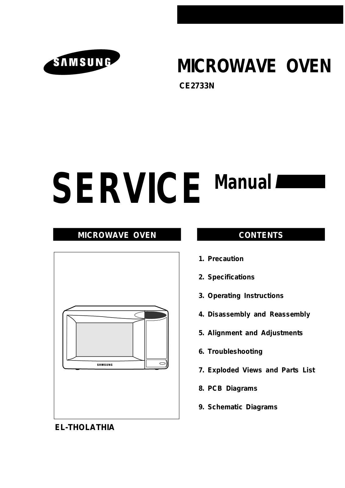 Samsung CE2733N Service Manual