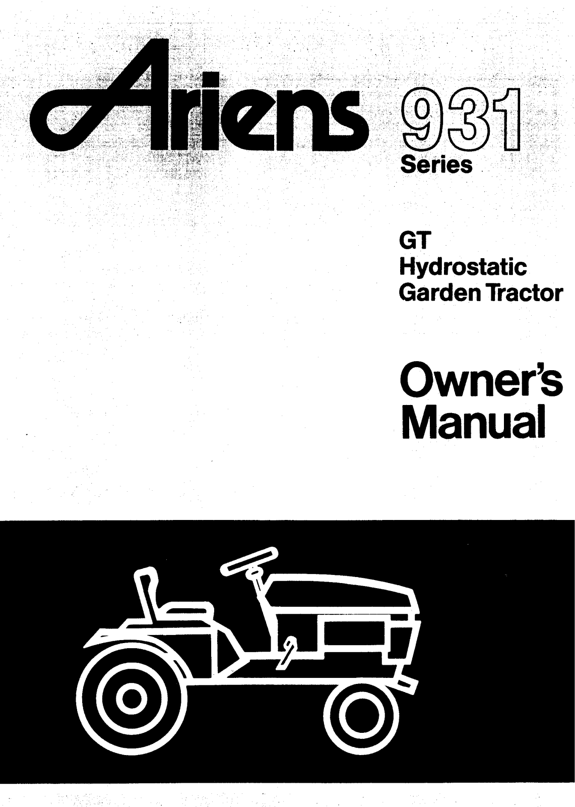 Ariens 931 User Manual 2