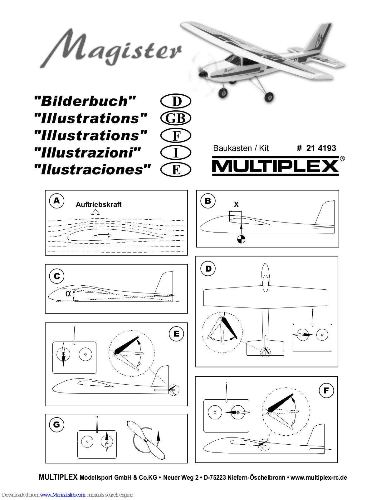 Multiplex 21 4193 Illustration Manual