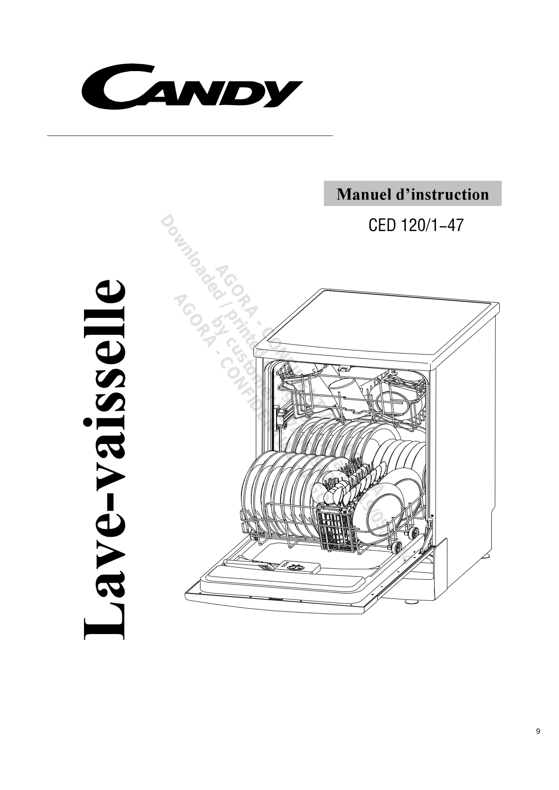 Candy CED 120/1-47 User Manual