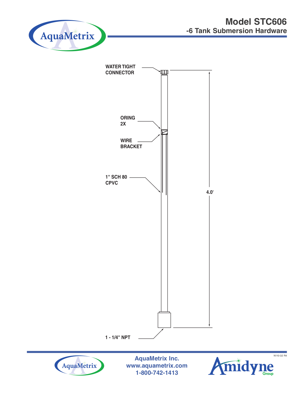 AquaMetrix STC606 Data sheet