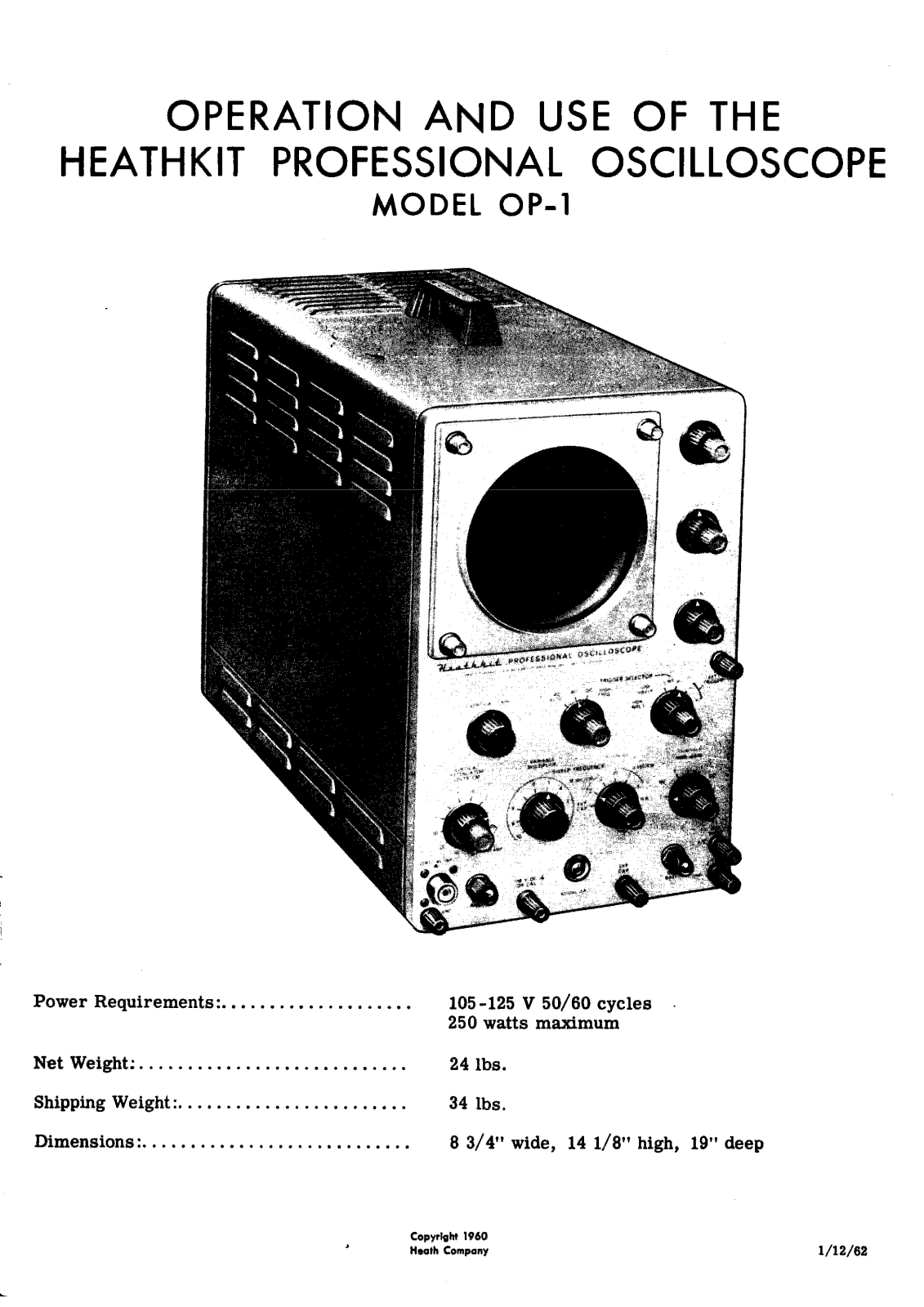 Heathkit op 1 schematic