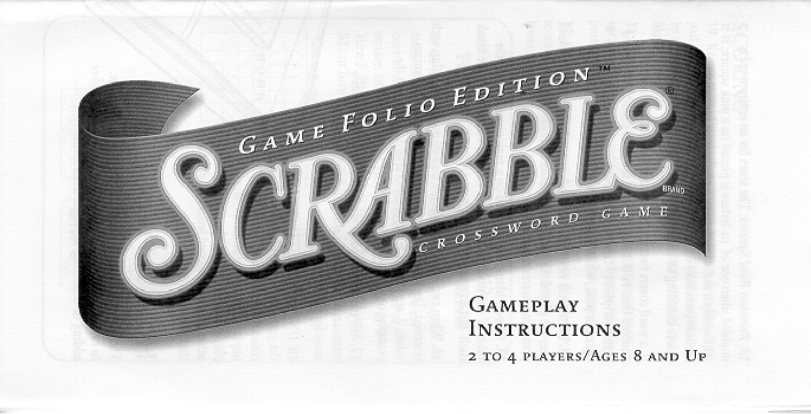 HASBRO Scrabble,  Game Folio Edition User Manual