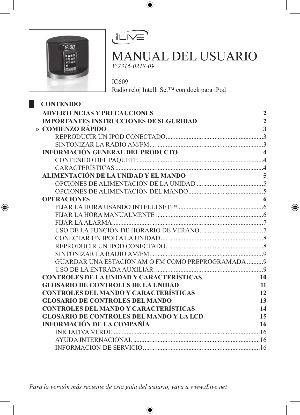 iLive IC609 Instruction Manual