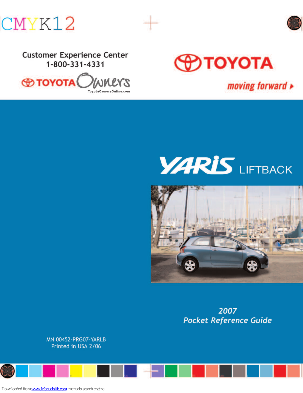 Toyota Yaris-Liftback, Yaris Liftback 2007 Pocket Reference Manual