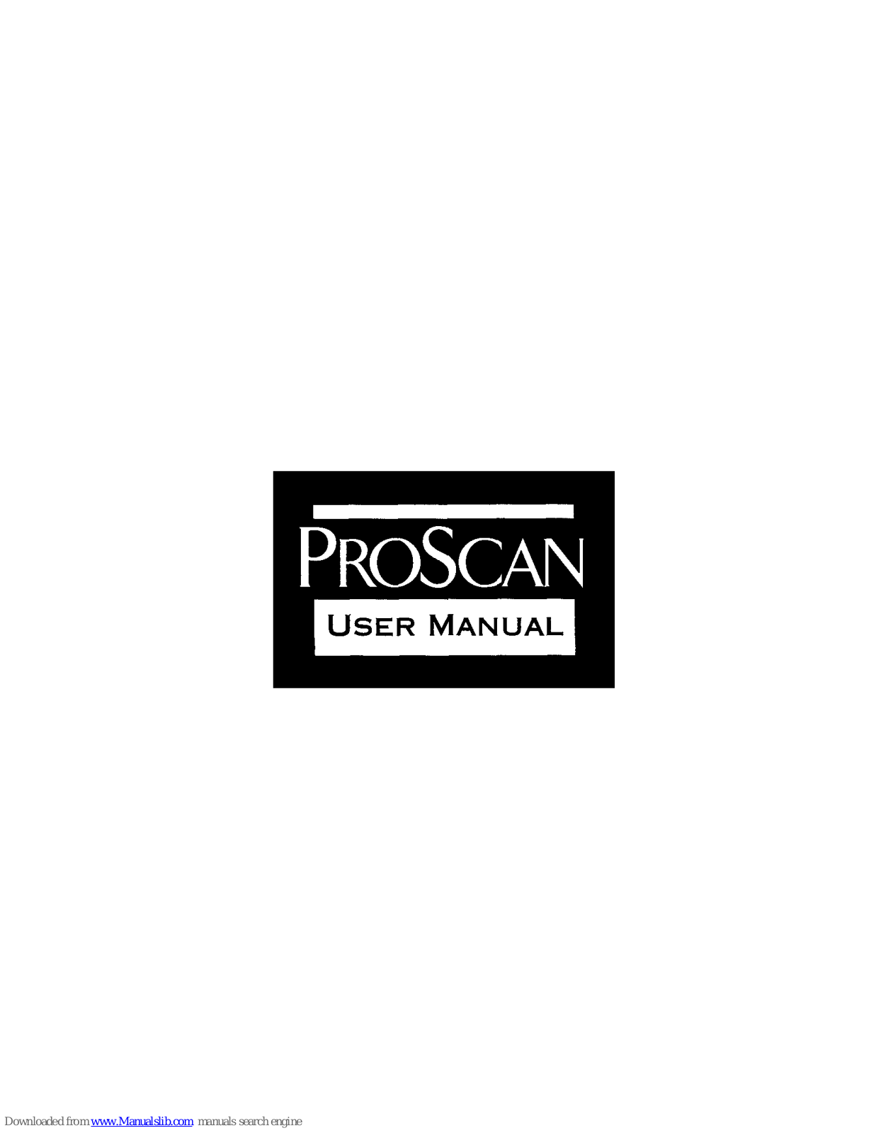 ProScan PS27125 User Manual - ManualMachine.com