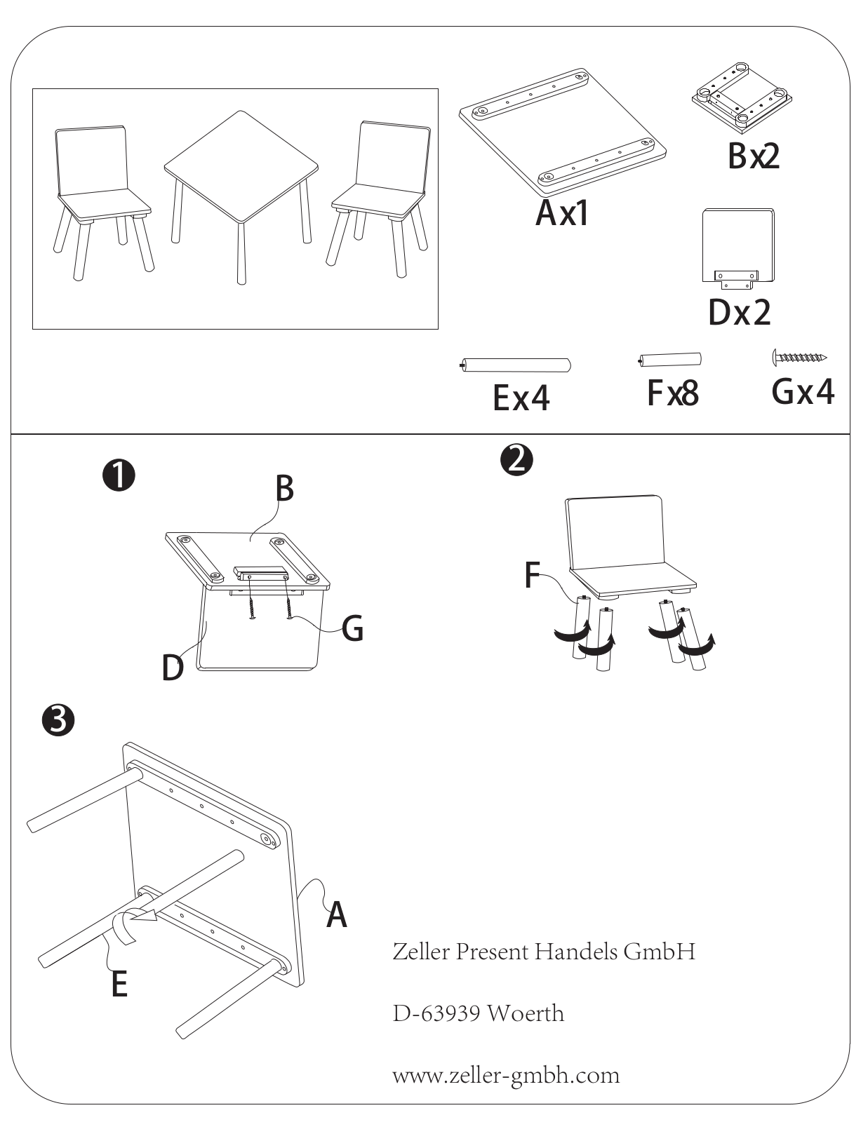 Home affaire Safari Assembly instructions