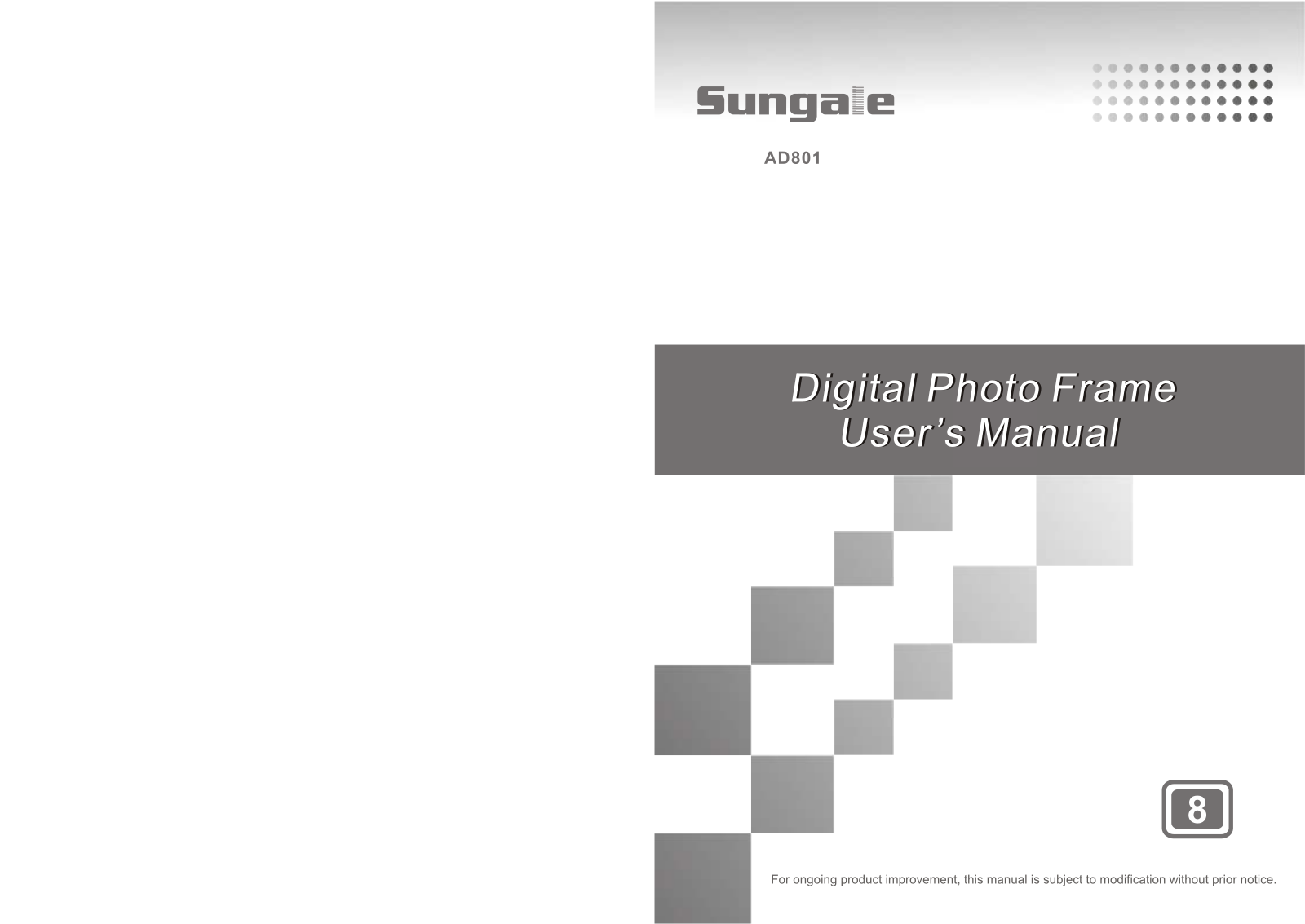 Sungale AD801 User Manual