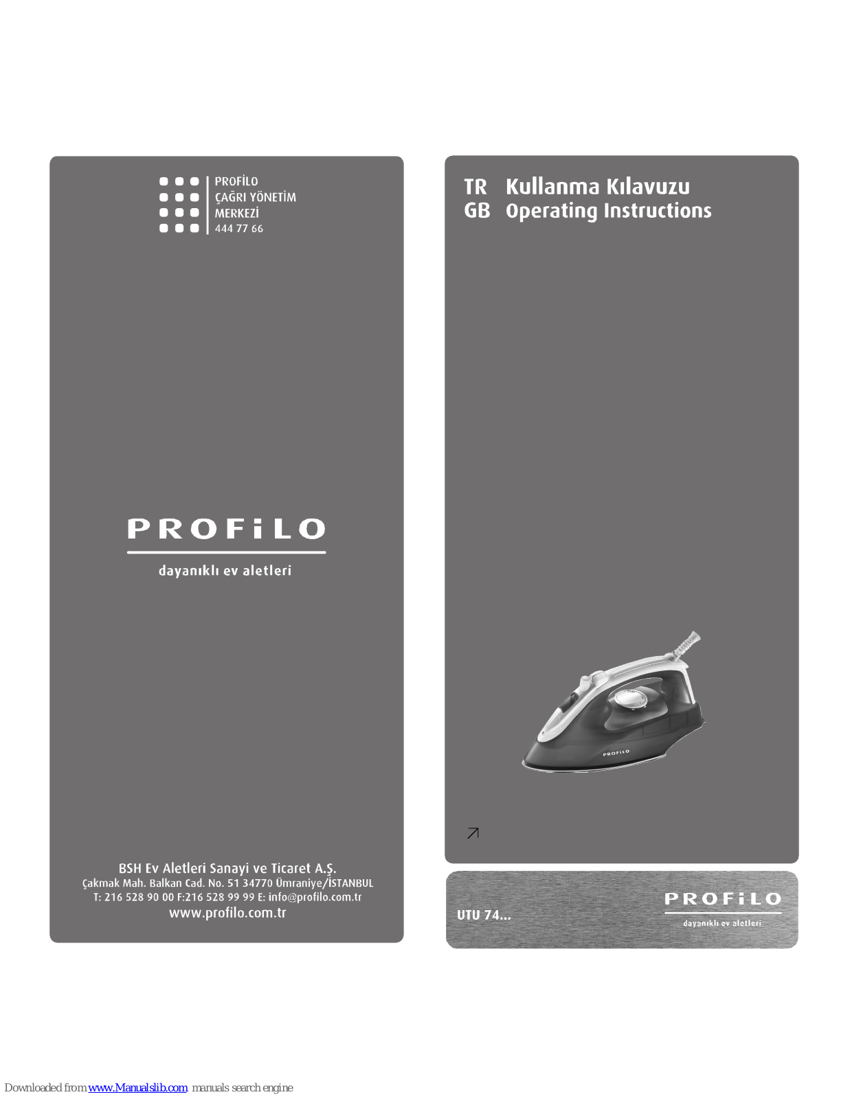 PROFILO UTU7410, UTU7420, UTU 74 Series Operating Instructions Manual - ManualMachine.com