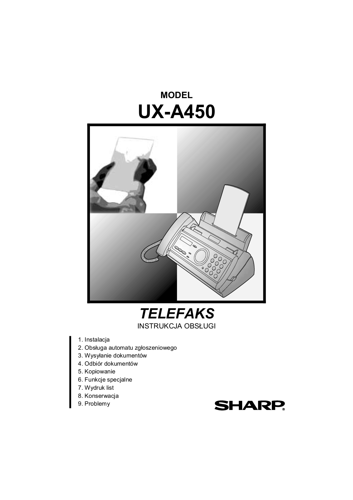 SHARP UX-A450 User Manual