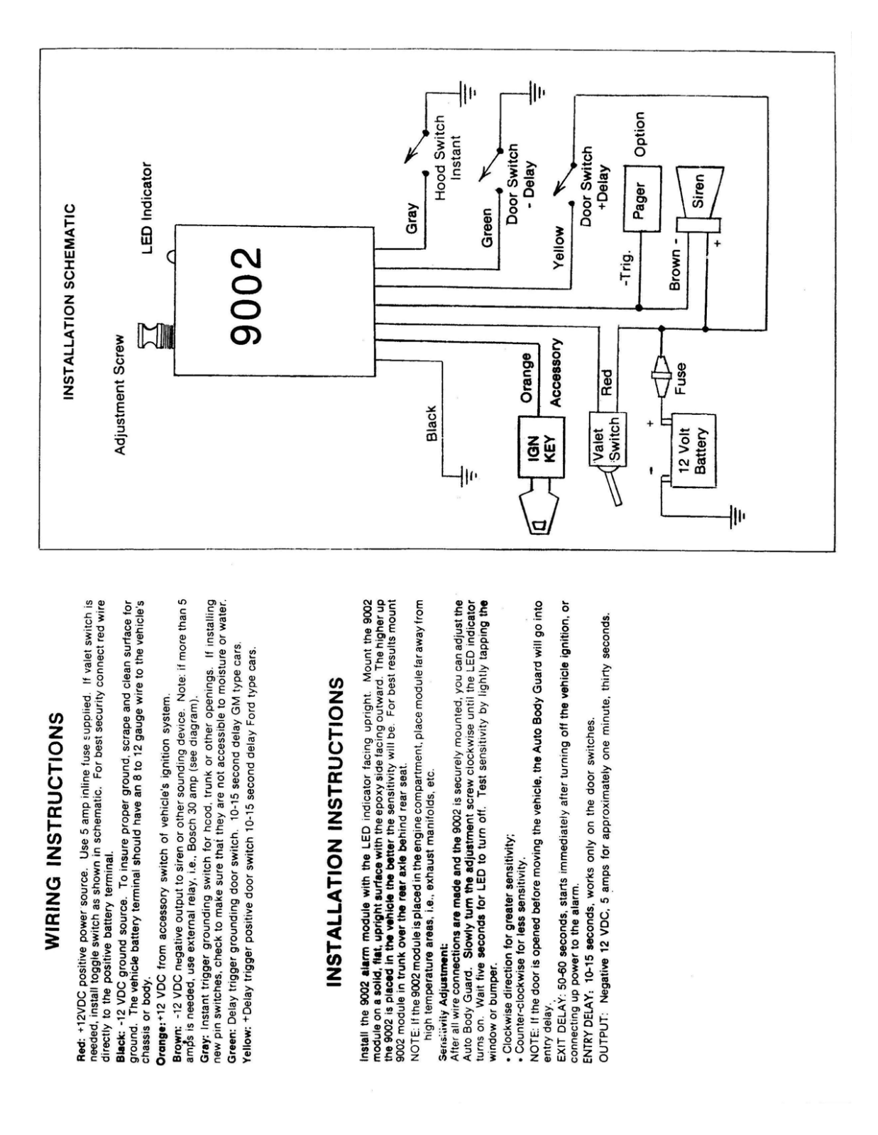 Crimestopper CS-9002 Installation Manual