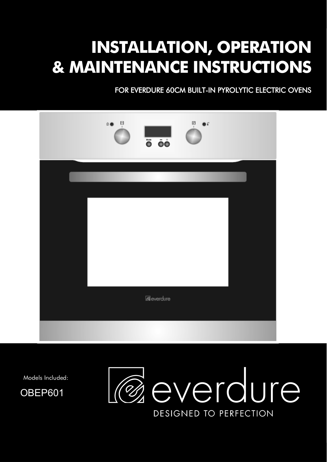 Everdure OBEP601 User Manual