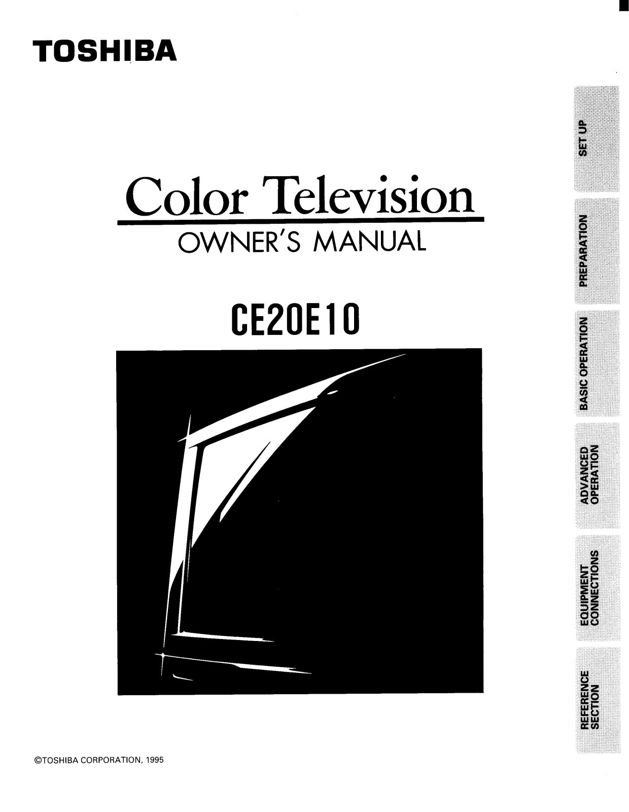 Toshiba CE20E10 User Manual