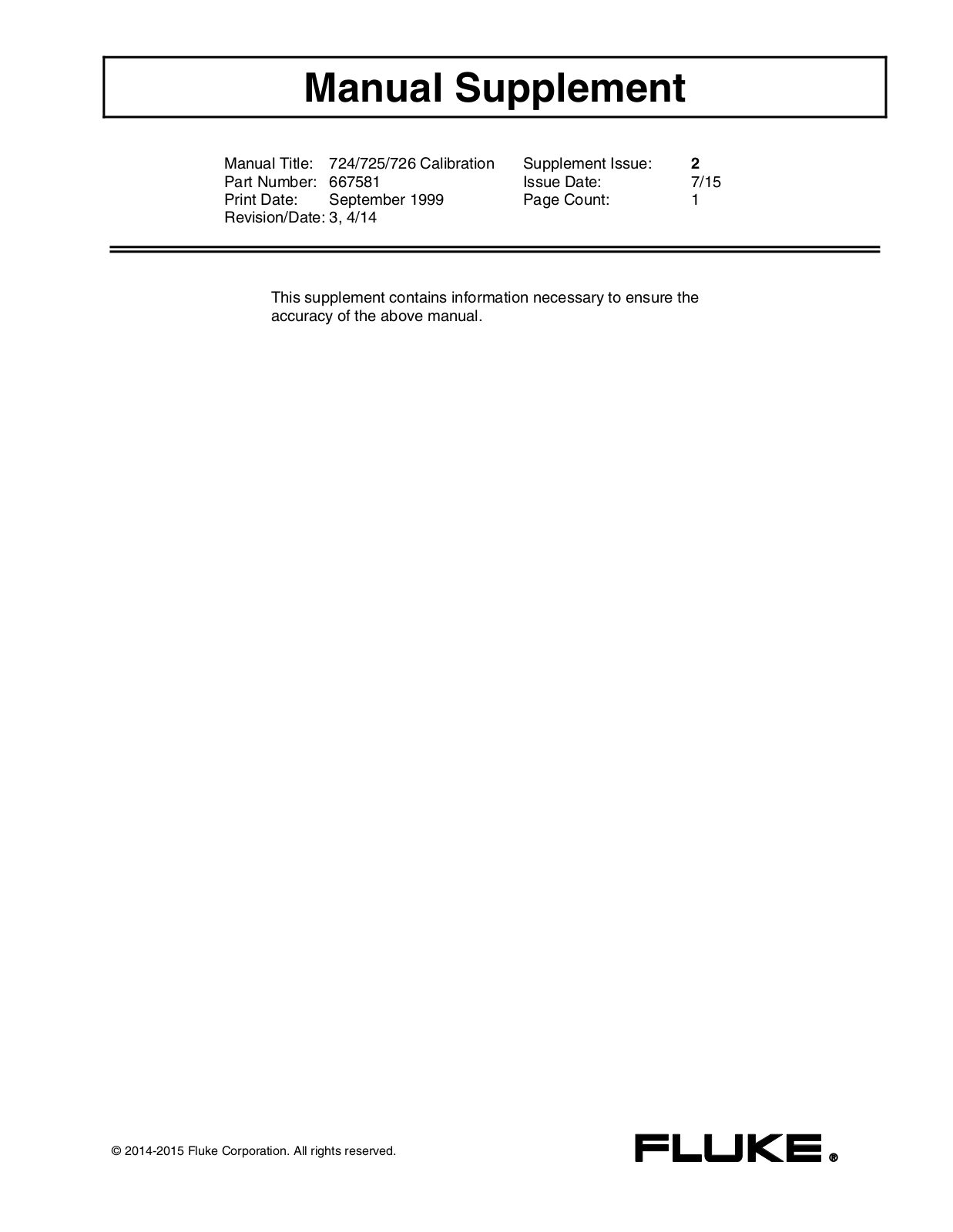 Fluke 724, 725, 726 User Manual