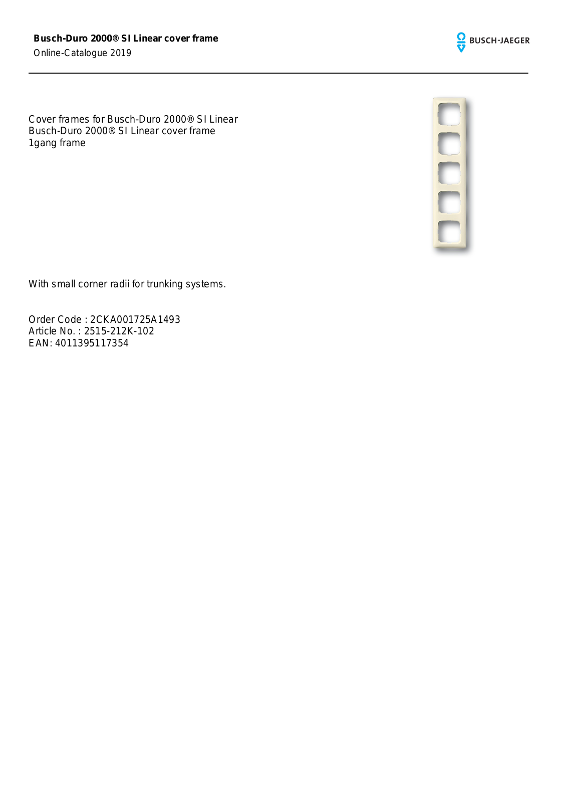 Busch-Jaeger 2515-212K-102 User Manual - ManualMachine.com